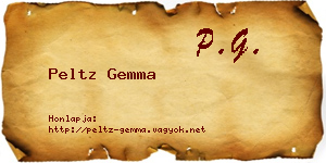 Peltz Gemma névjegykártya